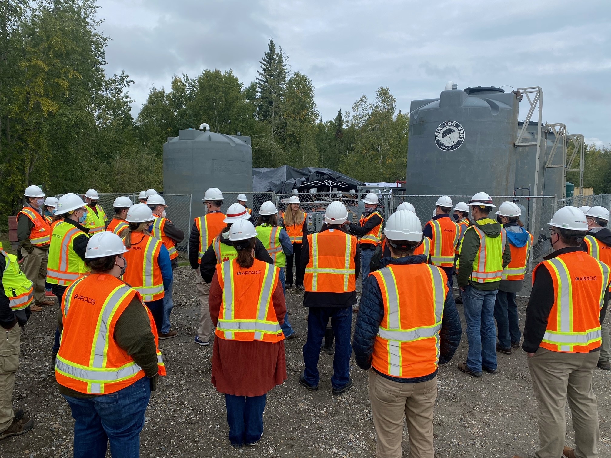 PFAS remediation in soil site tour demo day in Alaska